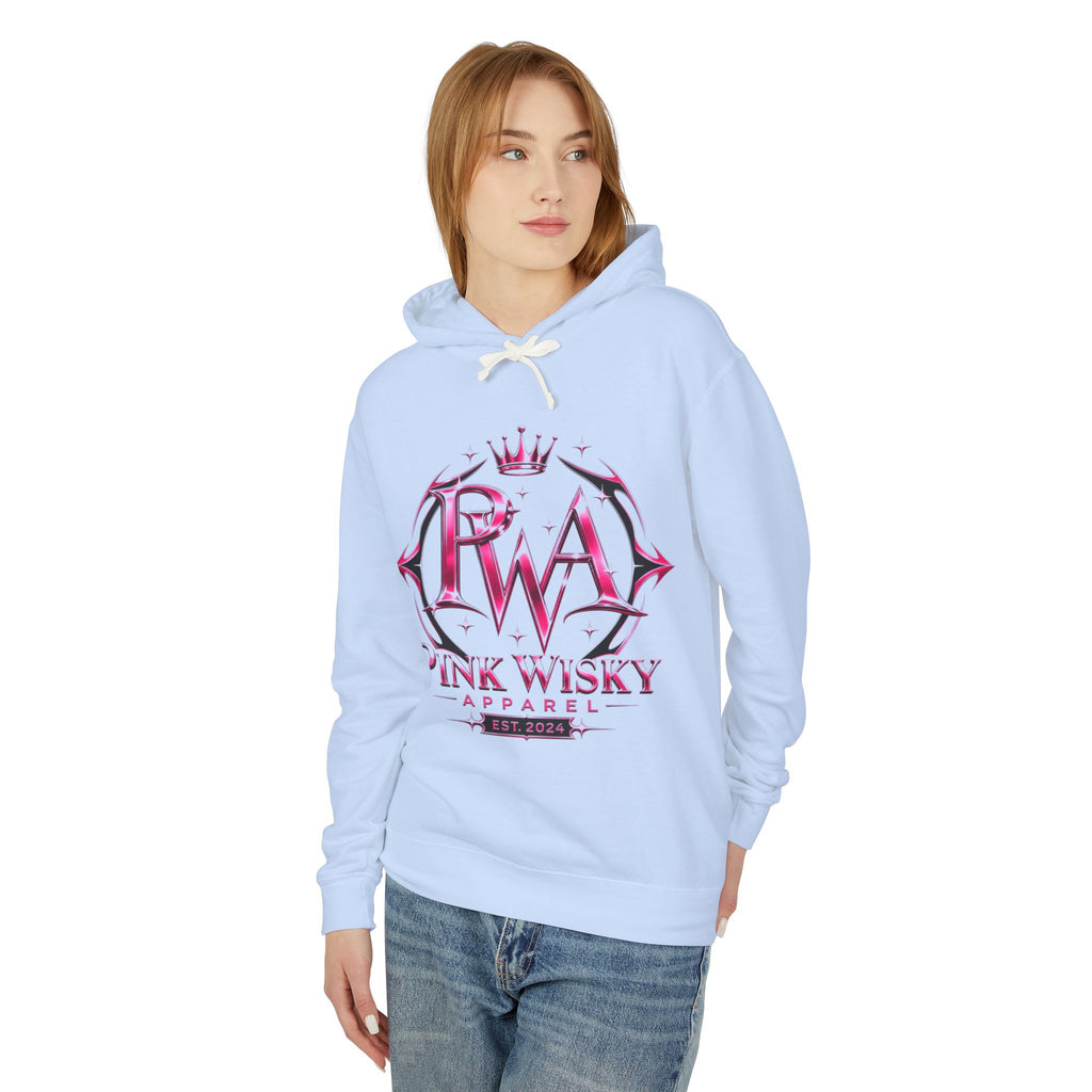 Hoodie — Pink Wisky Apparel Logo Lightweight Hooded Sweatshirt